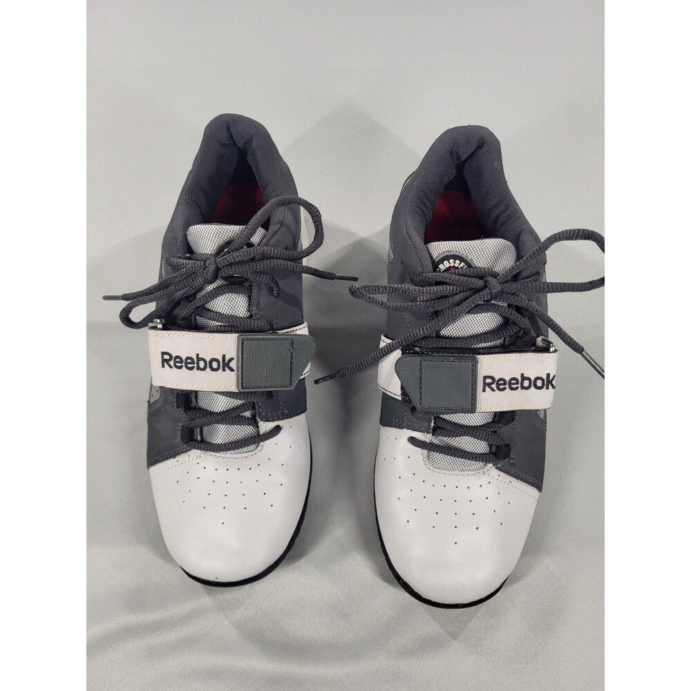 Reebok CrossFit Lifter U-Form Men's Weightlifting Shoes Grey White J99808 Size 8